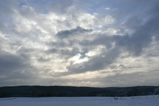 Wolkenstimmung, Euskirchen-Kirchheim, Naherholungsgebiet Steinbachtalsperre