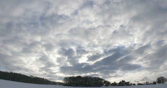 Schneewolken, Euskirchen-Kirchheim, Naherholungsgebiet Steinbachtalsperre