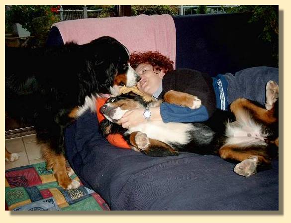 Aga und Ginja auf unserer Wohnzimmercouch