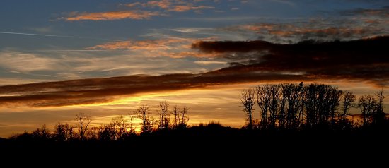Abendpanorama am Stausee