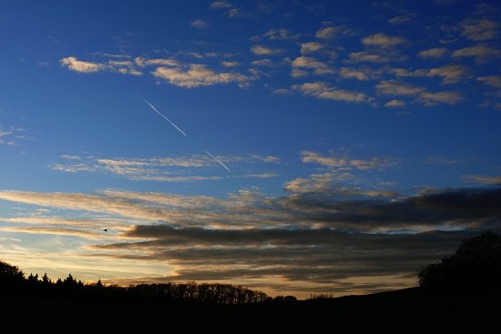 Abendhimmel an der Steinbachtalsperre
