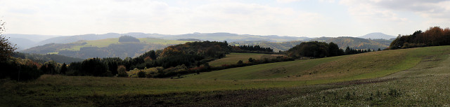 Blick vom Hockerts Kreuz Richtung Hohe Acht
