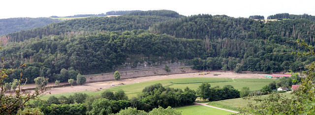 Böschungsabbruch an der Verbindungsstraße zwischen Schuld und Insul