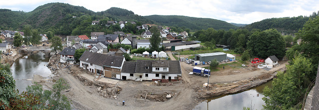 Zerstörung in Schuld, Ortsteil Überahr.