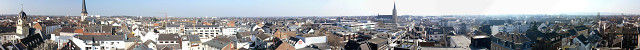 Rundblick über die Innenstadt von Euskirchen